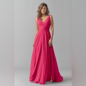 Gorgeous pink bridesmaid/prom maxi dress